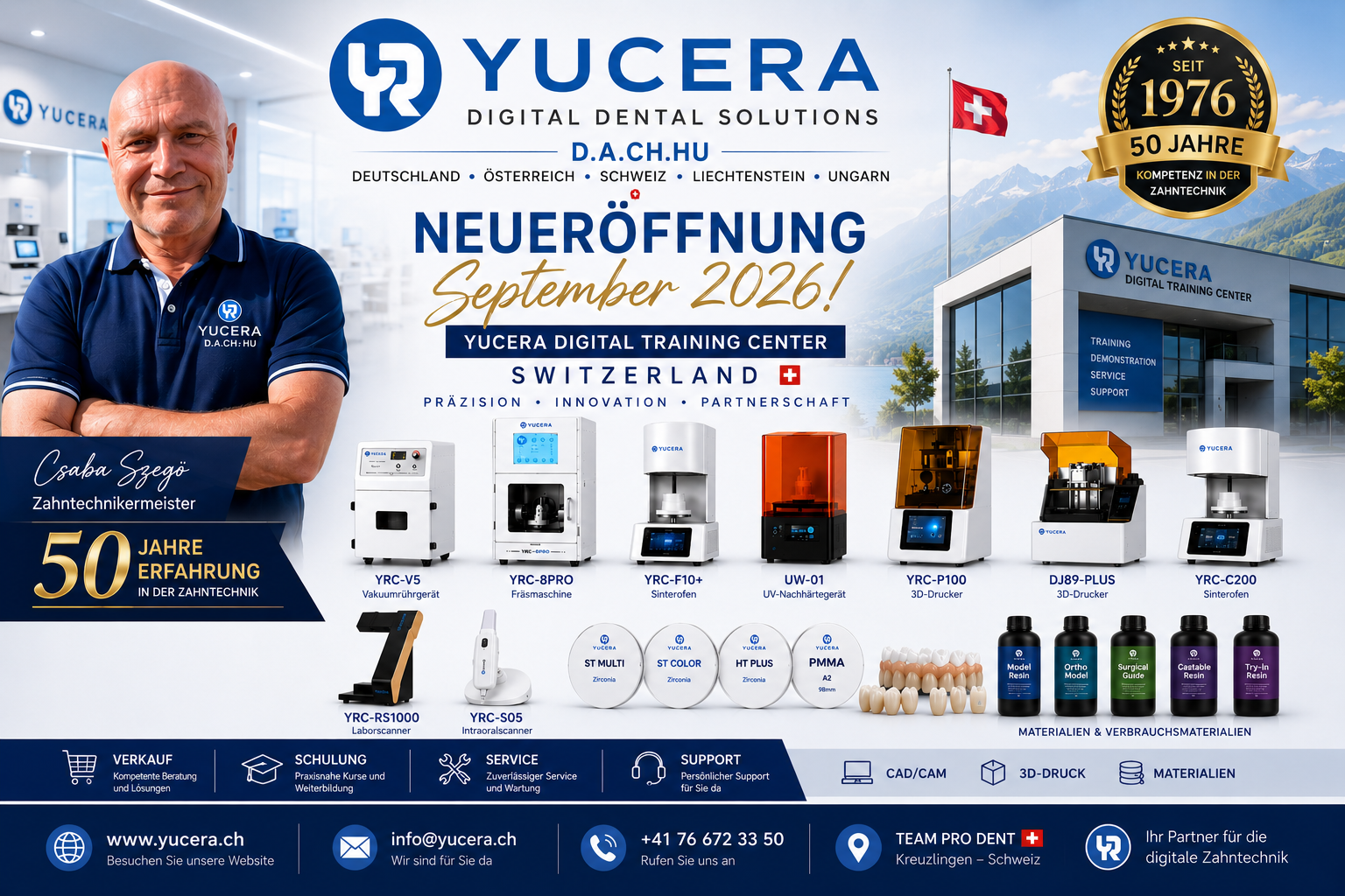 YUCERA Schweiz Flyer